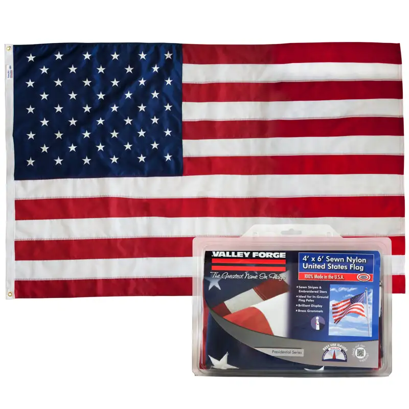 Valley Forge US4PN Nylon U.S. Flag 48 x 72
