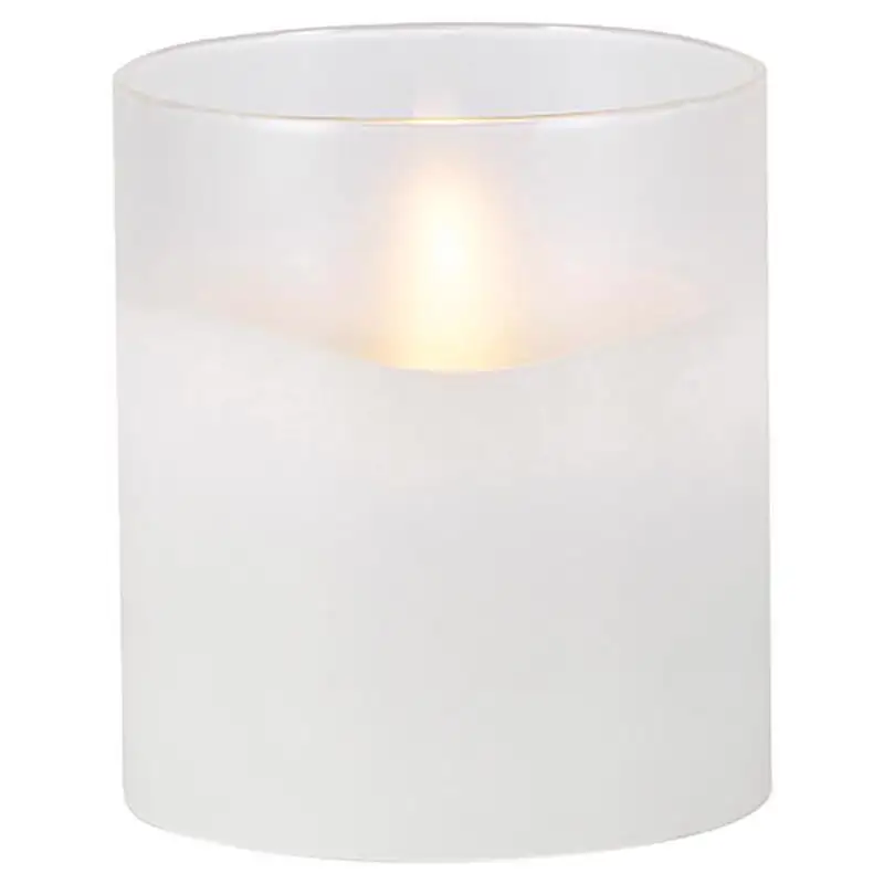Everlasting Glow White No Scent Scent Flameless Hand Poured Candle Pack 6 - Safe LED Candles