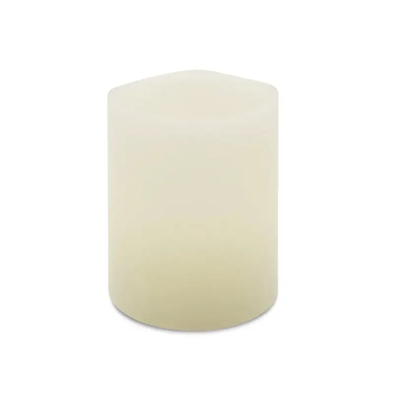 Matchless Darice Ivory Vanilla Honey Scent Pillar Flameless Flickering Candle 2.5 H x 2 Dia Pack 6