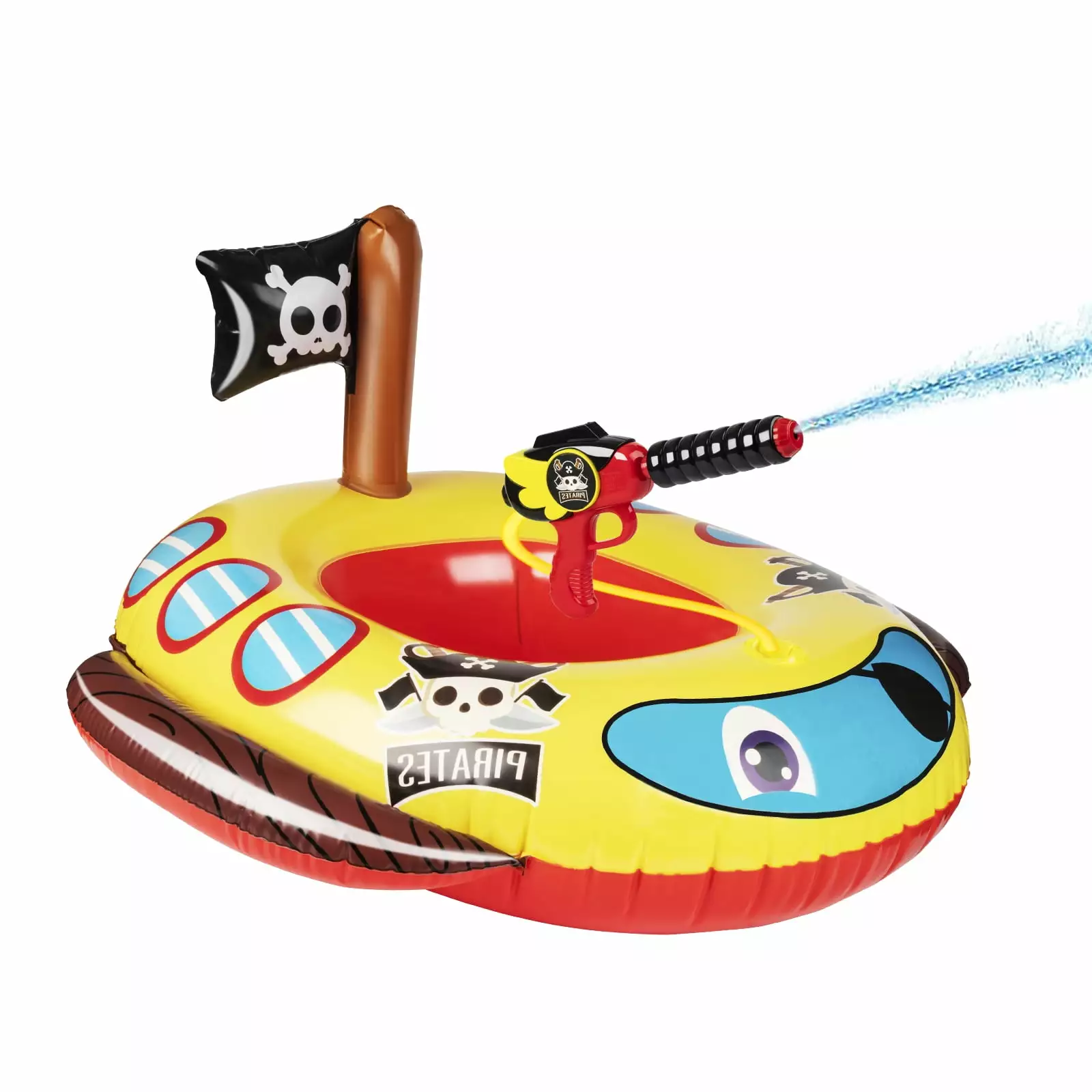 10Leccion Inflatable Toddler Pool Float Water Gun Pirate Ship Pool Toys Kids