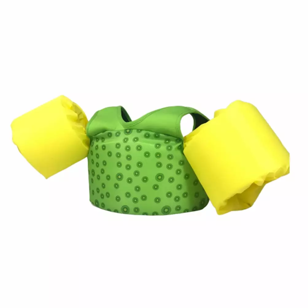 Emovendo Swim Vest Arm Bands Kids Non-Inflatable Life Vests Yellow Green