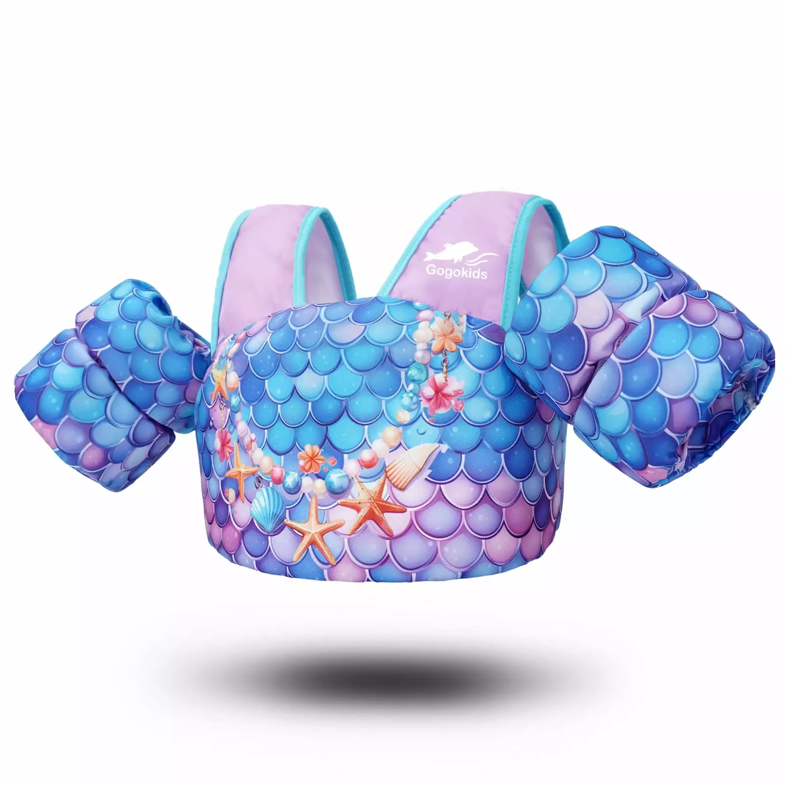 Gogokids Kids Swim Vest Toddler Floaties Arm Wings Life Jacket 2-6 Years 20-50 lbs Purple