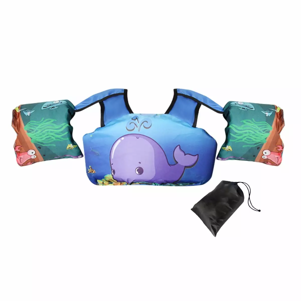 Gogokids Kids Swim Vest Toddler Floaties Arm Wings Life Jacket Adjustable Buckle 2-6 Years 20-50lbs