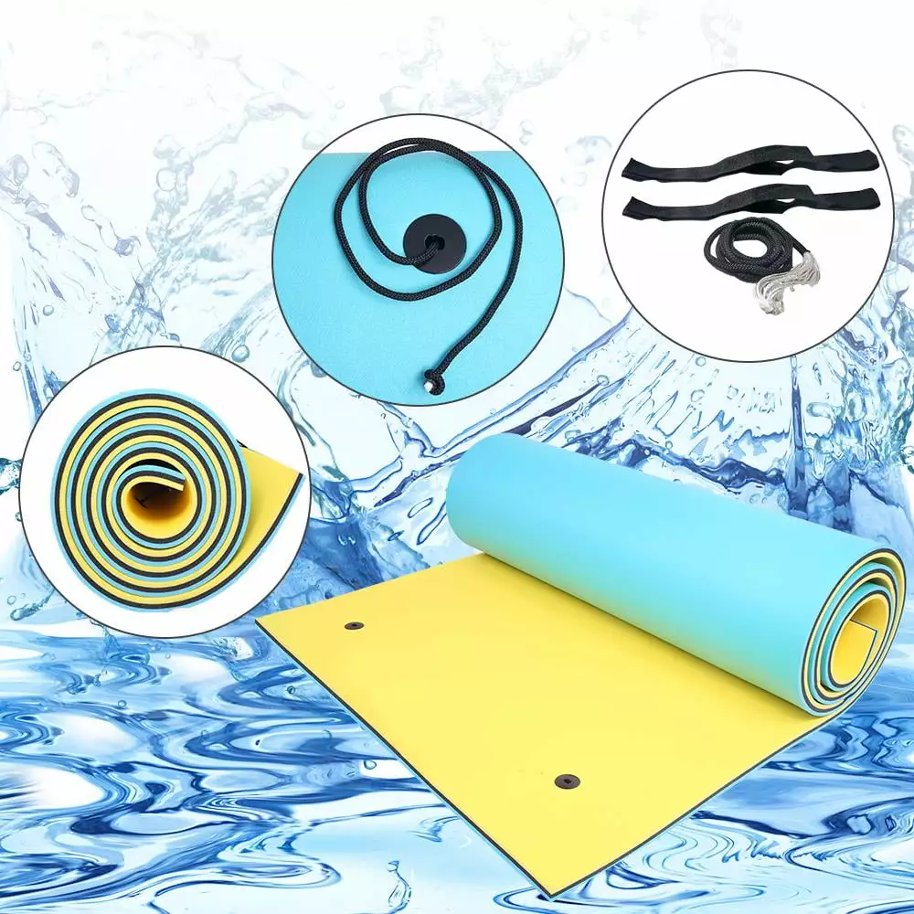 Ktaxon 18x6 FT Floating Water Pad 3-Layer Foam Mat Sea Lake Pool Unisex Large Size 18