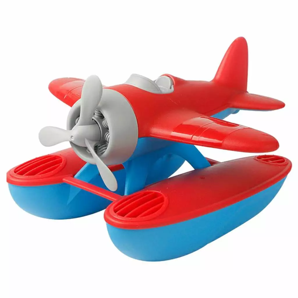 Floating Seaplane Water Toys Swimming Pool Toys Toddlers Babies Gifts Red Seaplane