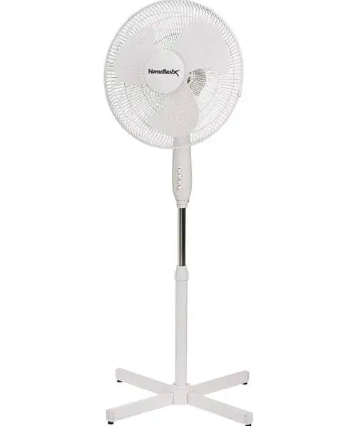 PowerZone FS-40E Oscillating Floor Fan 3-Speeds 16 Inch Home Use