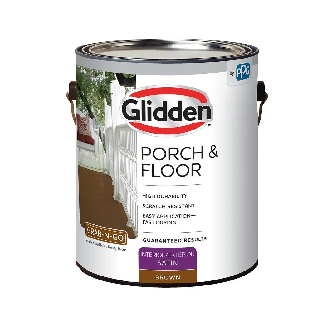 Glidden 3031F Porch & Floor Interior/Exterior Paint Satin Finish 1 Gallon