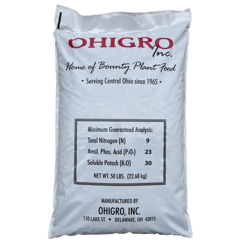 9-23-30 Fertilizer 50 lb High Potassium Plant Food Fruits and Flowers Ohigro