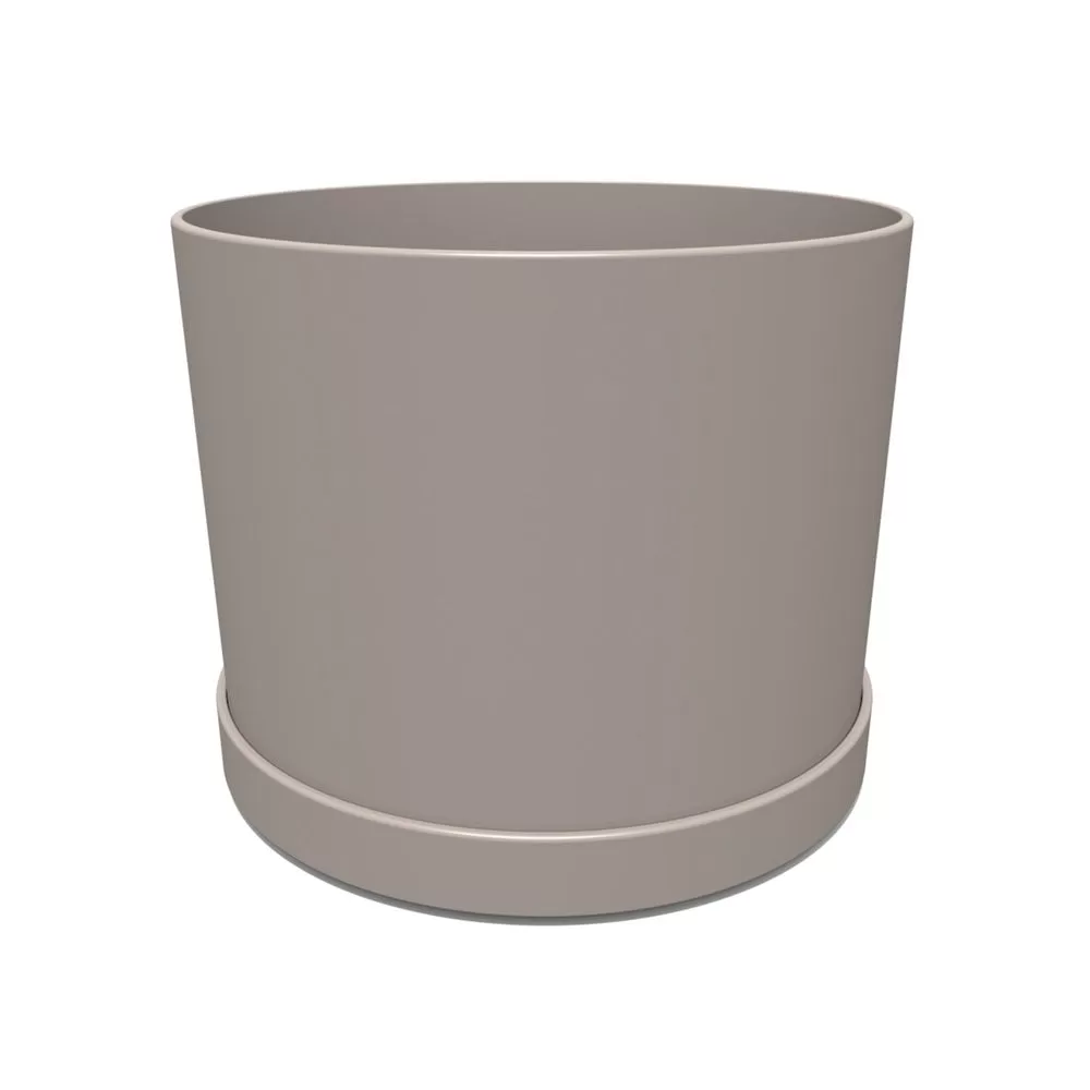 Bloem MAT0883 Round Mathers Planter 6.625 Inch Pebble Stone Outdoor Garden Decor