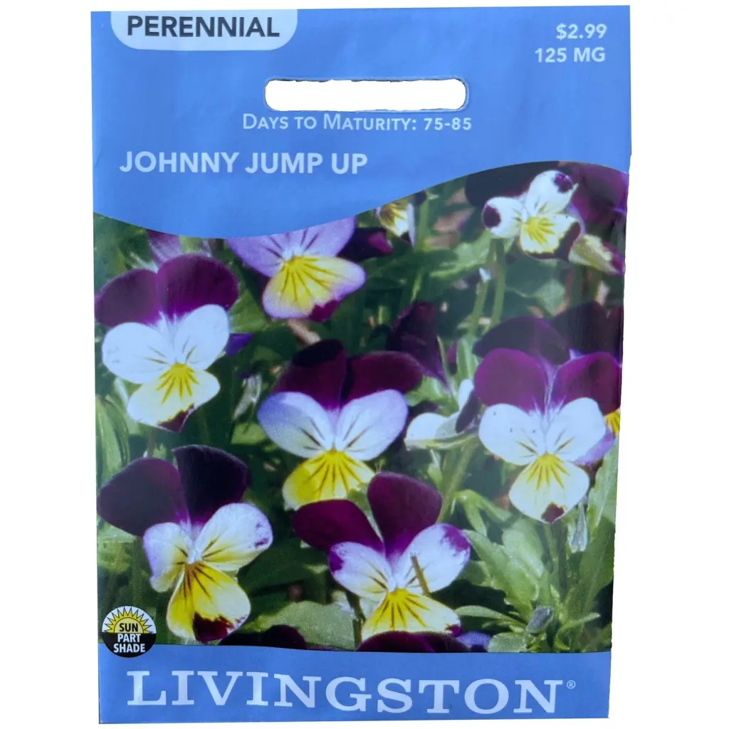 Livingston Seed Johnny Jump Up 125 mg - Fast Growing Viola Seeds Borders