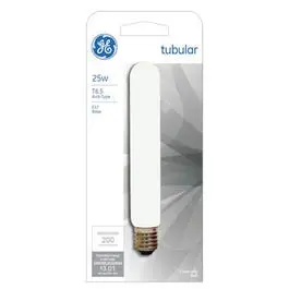 25-Watt Clear Tubular Light Bulb Intermediate Base 244 Lumens 5.5- GE