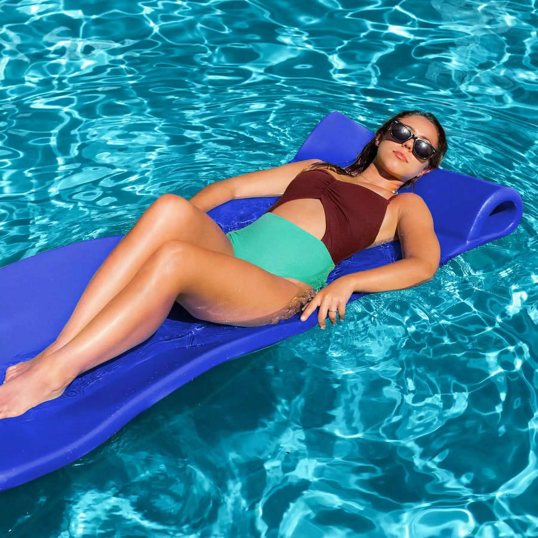 Robelle Foam Bahama Pool Float Blue Premium Comfort Relaxation