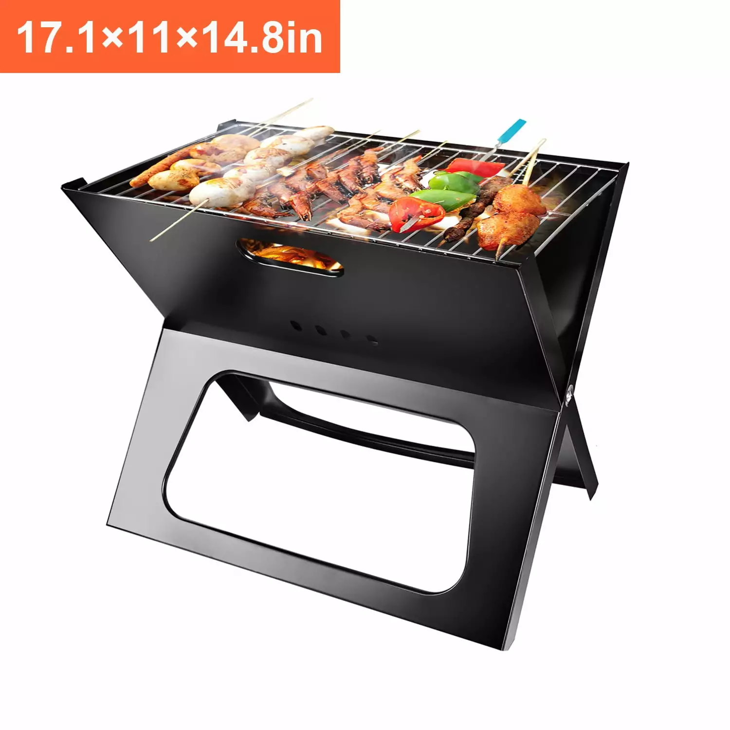 iMounTEK Outdoor Foldable Charcoal BBQ Grill Easy Assembly Travel-friendly Camping