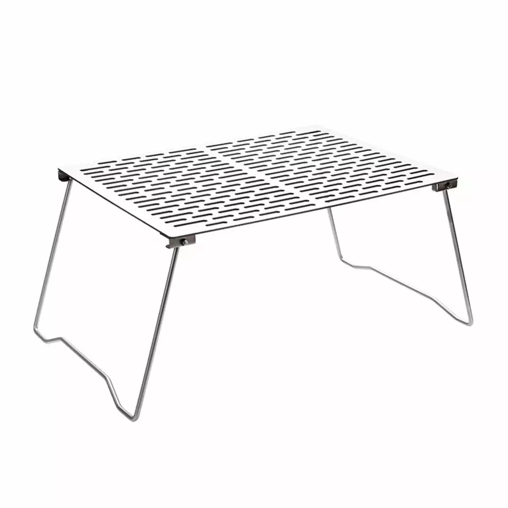 Outdoor Folding Table Titanium Roasting Frame Travel-Friendly Bonfire Barbecue Kit LLDI
