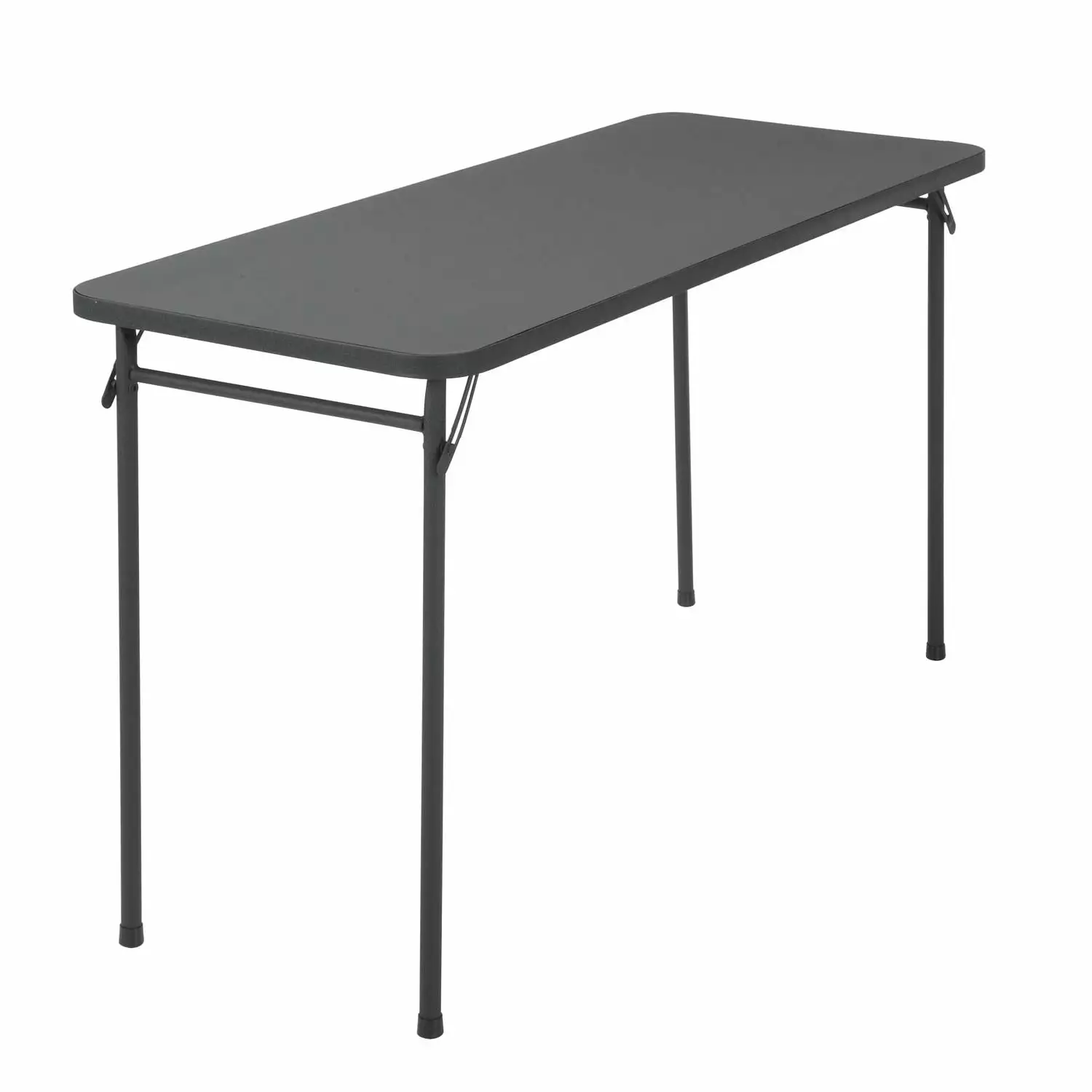 20 x 48 Resin Top Folding Table Black Portable Indoor Outdoor Table Cosco