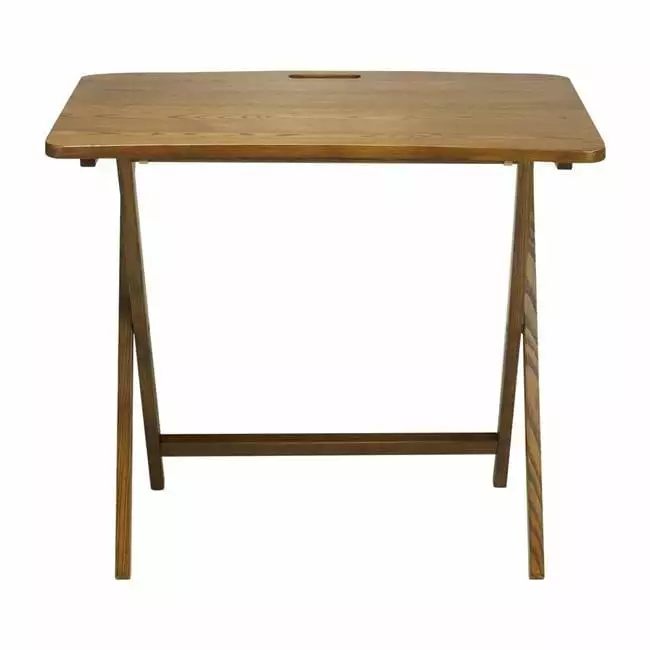 Arizona Folding Table Solid American Red Oak Warm Brown Doba BNT