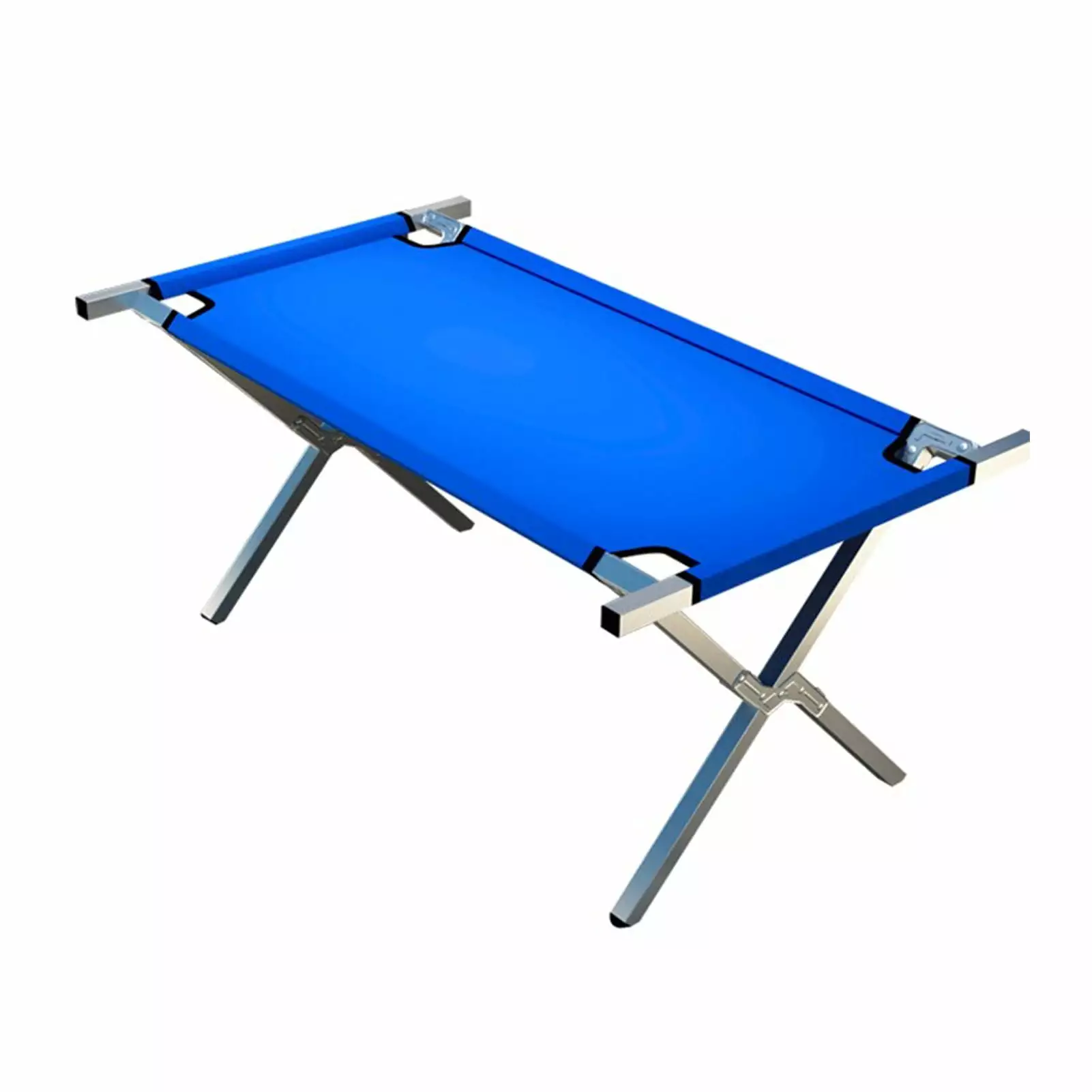 80CM Thickened Metal Blue Cloth Adjustable Height Outdoor Vending Folding Table Jewelry Earrings foshanlvwenhanwyj