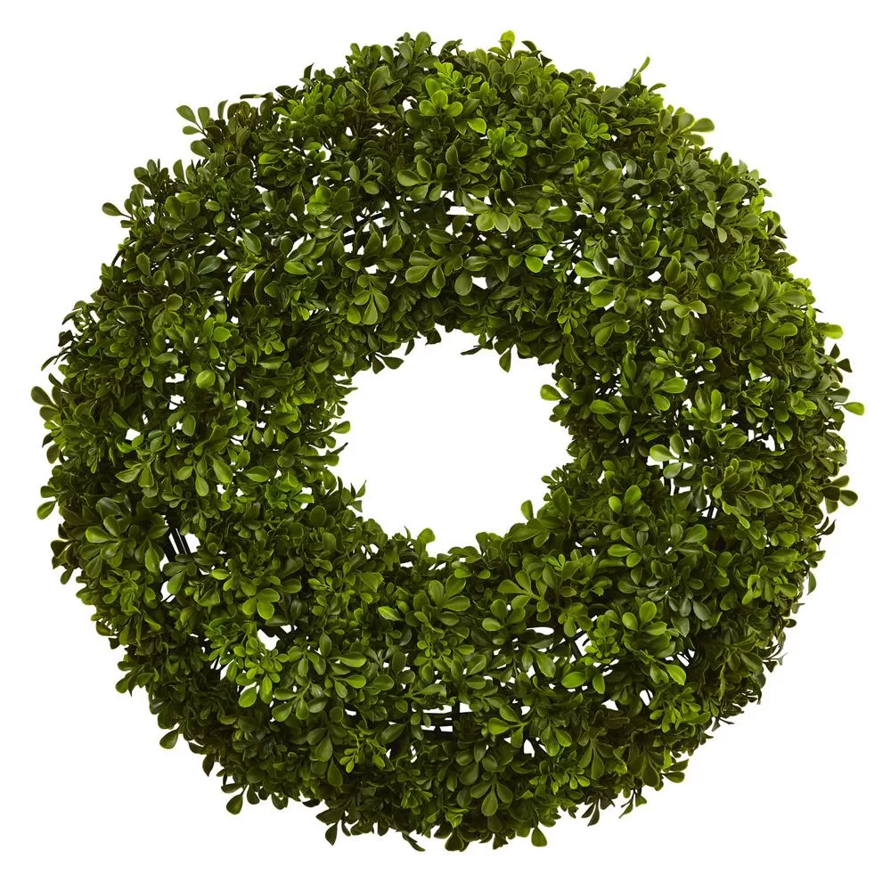 Nearly Natural 22 Inch Boxwood Wreath