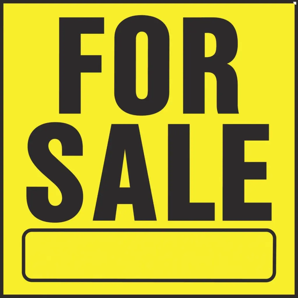 Hy-Ko Heavy Gauge Plastic Sale Sign Yard Sale or Real Estate