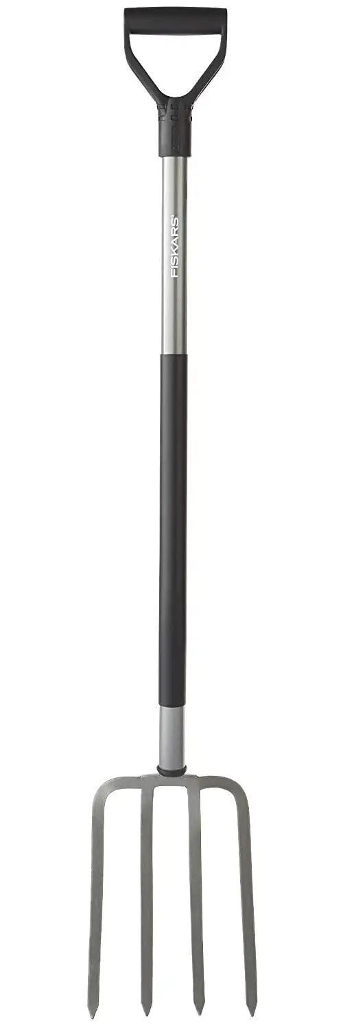 Fiskars 333400-1001 D-Handle Ergo Garden Fork 47 Inch Length