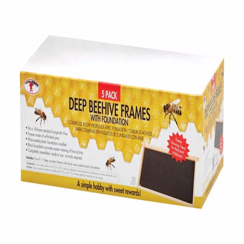 Little Giant Deep Hive Frames Beekeeping 10 Pack