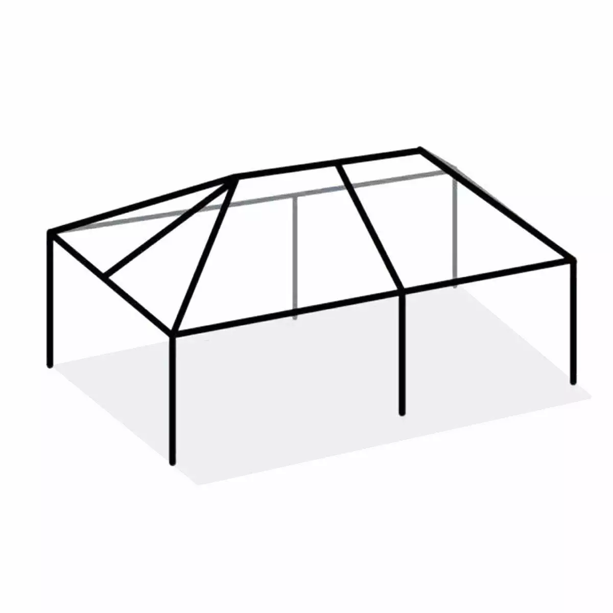 TentandTable Replacement West Coast Tent Frame Only 10x20 ft Durable Outdoor Canopy