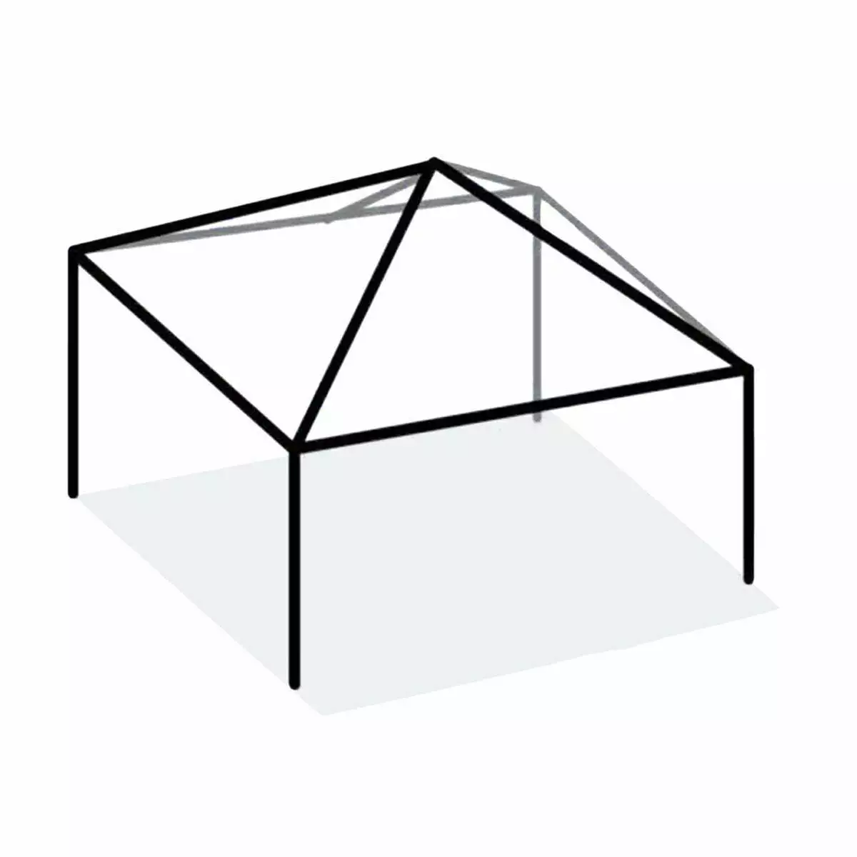 TentandTable Replacement West Coast Tent Frame Only 10x15 ft Heavy Duty Canopy Structure