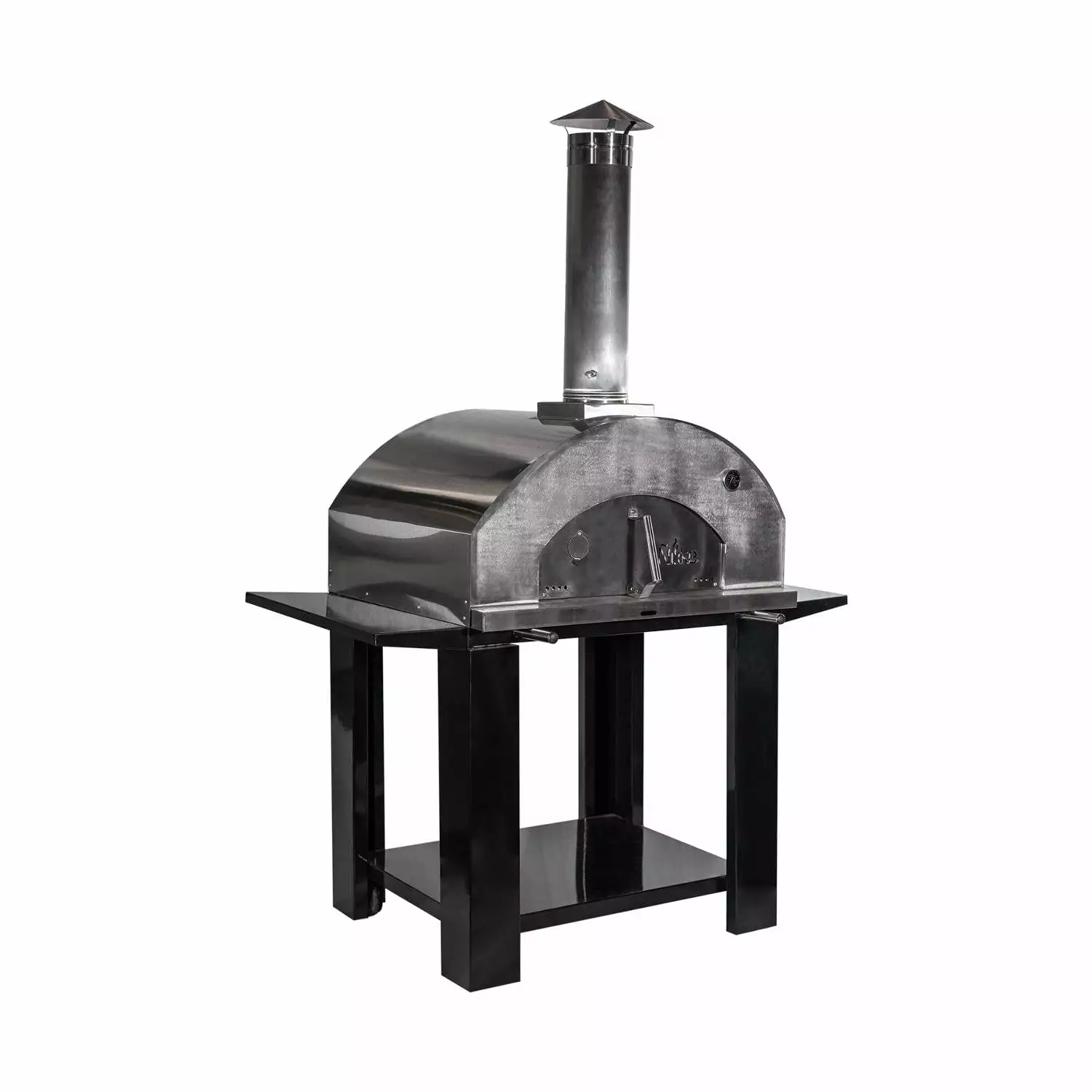 Nuke 31 Inch Outdoor Wood Fired Stainless Steel Freestanding Pizza Cooking Oven Large Gatherings