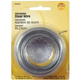 22-Gauge Galvanized Wire 100-Ft Rust Resistant Crafting and Fencing Hillman