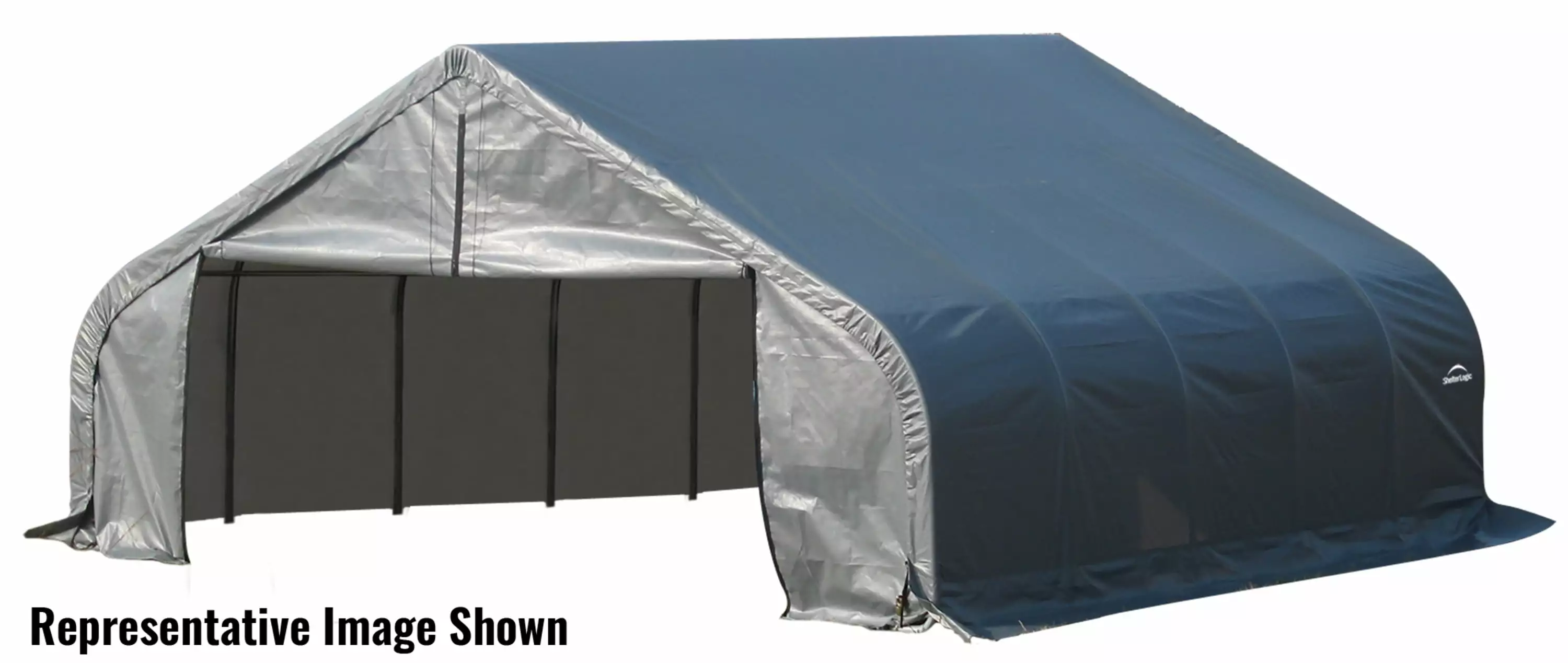 ShelterCoat 22x24 Garage Peak Gray Standard Heavy Duty Outdoor Shelter ShelterLogic