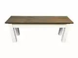 COLONIAL HARVEST BENCH-42 Outdoor Wooden Garden Bench Patio and Yard Benches Ezekiel and Stearns