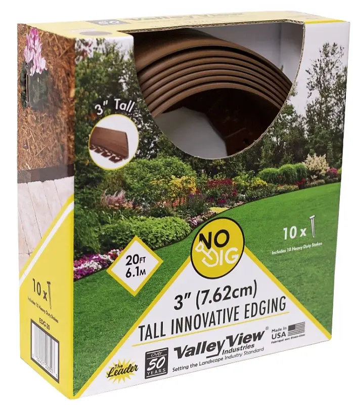 DeWitt NDETC-20LBMC Tall Innovative Edging, 20 ft L, 3 H, Buoyant Brown