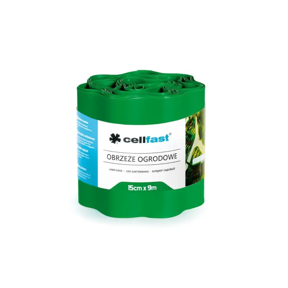 Garden wavy edging 15cm x 9m Cellfast forest