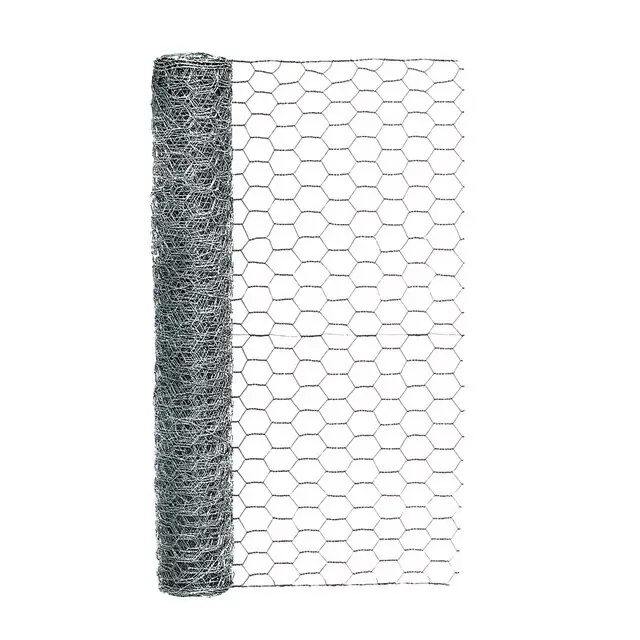 Expert Gardener Galvanized Steel 1 Inch Poultry Netting 24 x 25 ft Chicken Wire