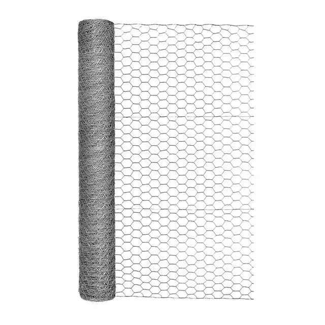 Expert Gardener Galvanized Steel 1 Inch Poultry Netting 36 x 50 ft Chicken Wire Fence