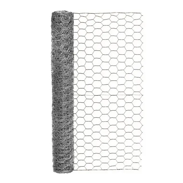 Expert Gardener Galvanized Steel 1 Inch Stylishken Wire 24 x 10 ft Garden Fence
