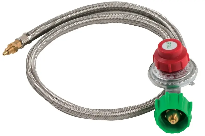 Bayou Iconic M5HPR Hose and Regulator, 1/8 Connection, 36 L Hose, Stainless Steel
