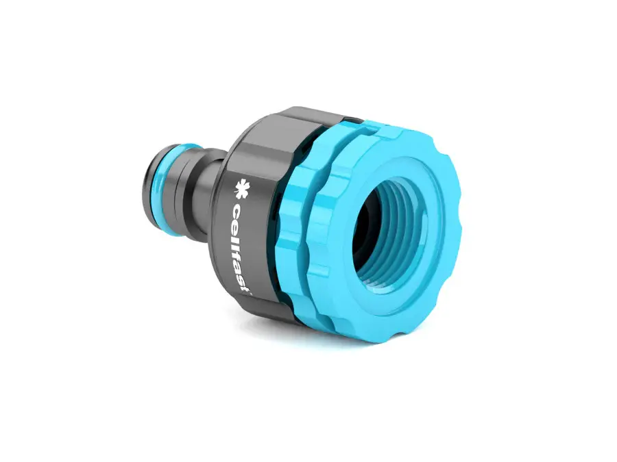 Cellfast 53-210 Tap Connector Female Thread G1/2" G3/4" G1" Unifit Fits-all Multipurpose Water Garden Hose ABS Plastic