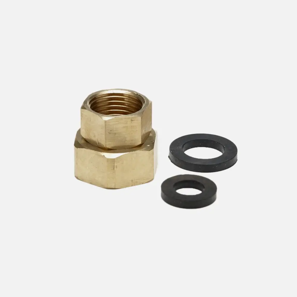 Female Brass Garden Hose Adapter 1/2" NPT to 3/4" GHT