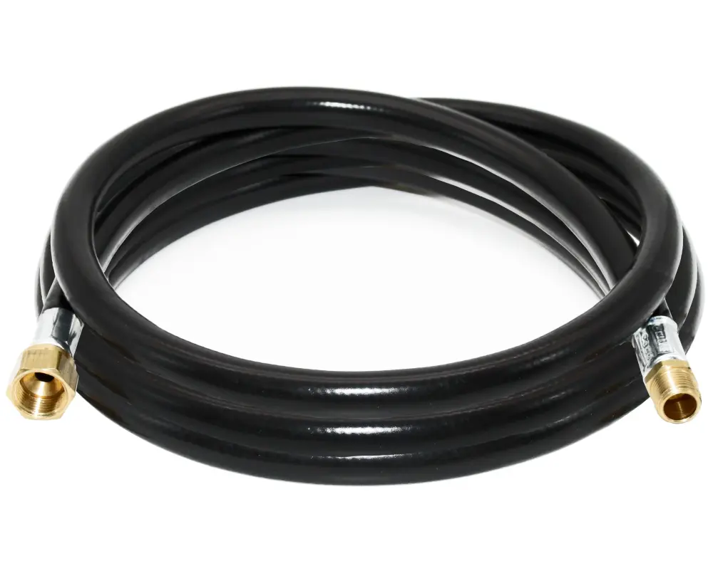 Flame King Connect Regulator to Gas Piping, Propane Thermo Plastic Rubberized Hose Assembly, 120-inch, 3/8-inch ID RVs and...