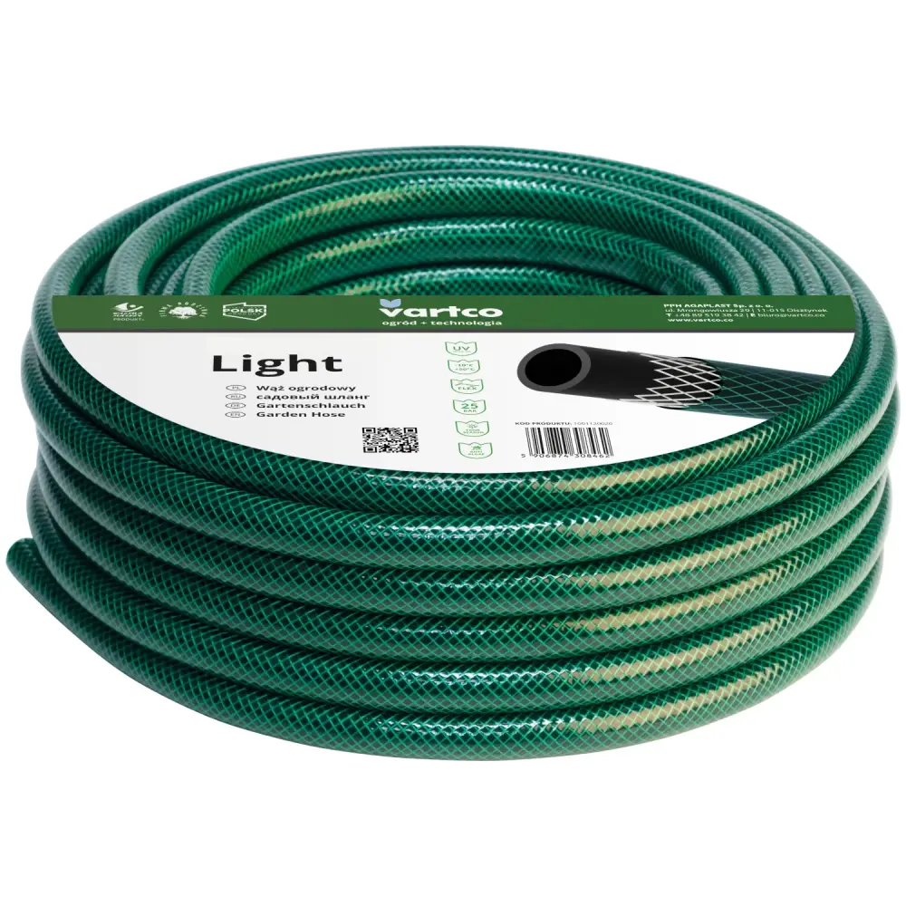 Flexible garden hose Vartco Airy 1/2" 50m 3-layer