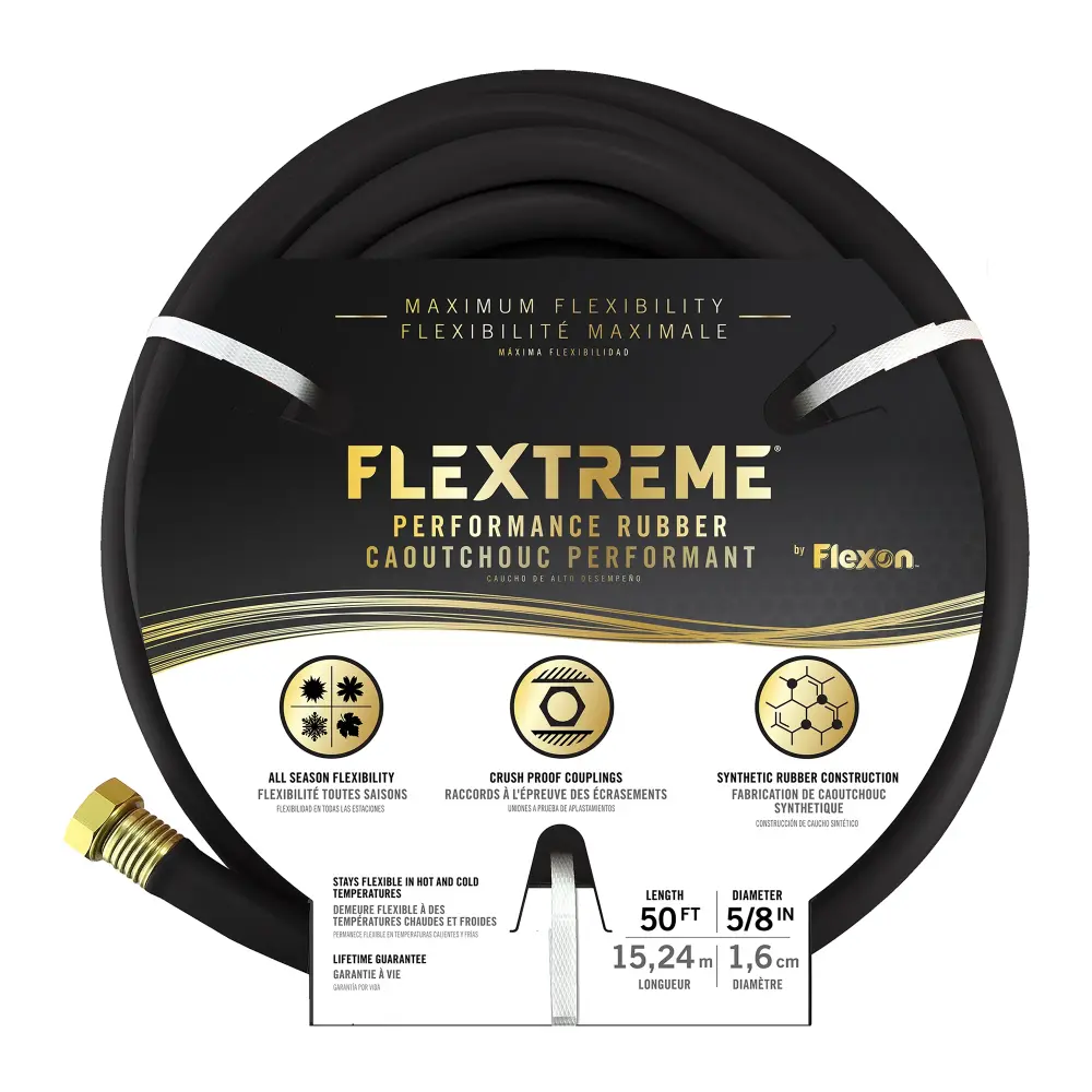 Flextreme Garden Hose, 5/8'' x 50' Brass Fittings