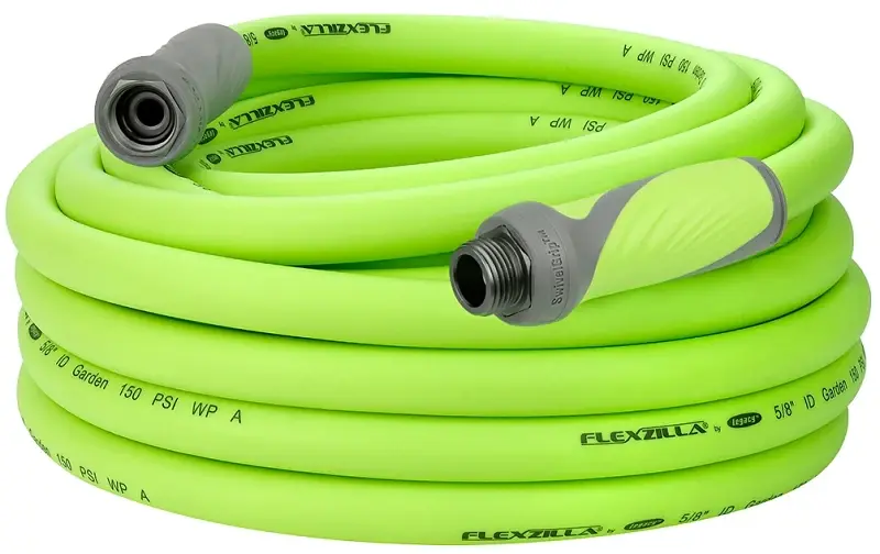 Flexzilla SwivelGrip HFZG550YWS-N Garden Hose, 5/8 , 50 ft L, GHT, Polymer, Sage