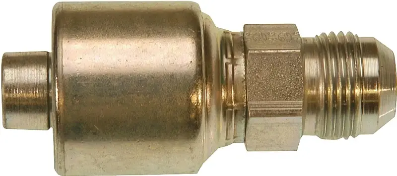 Gates MegaCrimp G25165-1616 Hose Coupling, 1 x 1-5/16 Dia, 4.11 , 1-5/16-12, Crimp x JIC, Straight Angle, Stainless