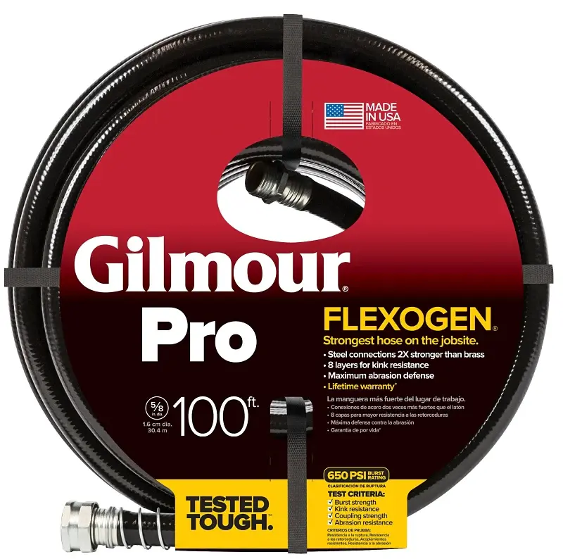 Gilmour 865001-1001 Garden Hose, 100 ft L UV Resistant Material