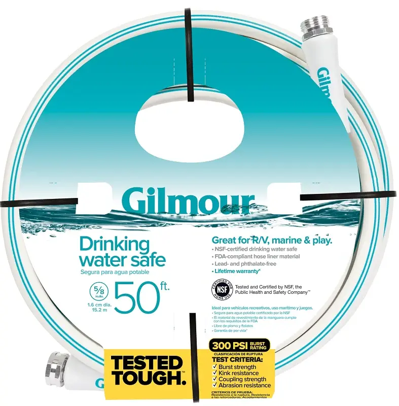 Gilmour 894501-1001 Safe Hose, 5/8 ID, 50 ft L, Chalk