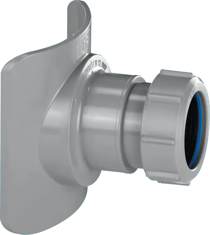 McAlpine BOSSCONN82-GR Grey Mechanical Soil Pipe Boss Connector 57mm hole saw size