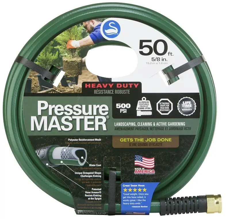 Swan SN7958050 Garden Hose, 50 ft L, Non-Vinyl Resin, Forest