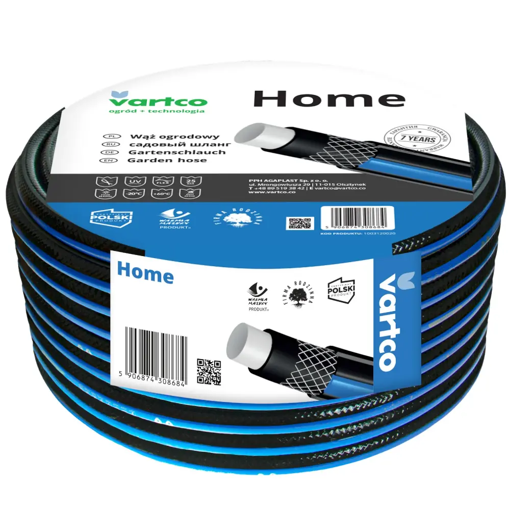 Vartco Home 3/4" pliable garden hose 30m 4 layers