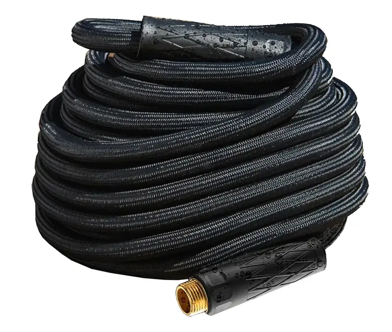 HydroSteel Pro 8586 Water Hose Brass Nozzle, 3/8 , 50 ft L, Rubber/Vinyl, Onyx